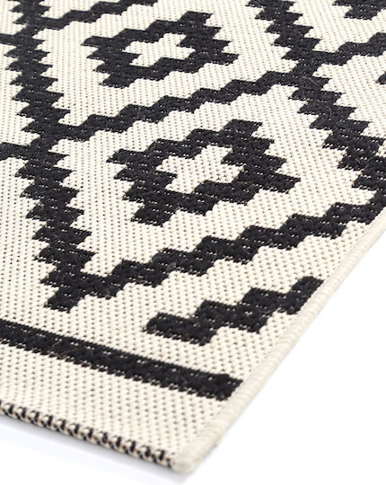 Royal Carpet Flox 721W Χαλί Ορθογώνιο Καλοκαιρινό Ψάθινο Black 140x200cm