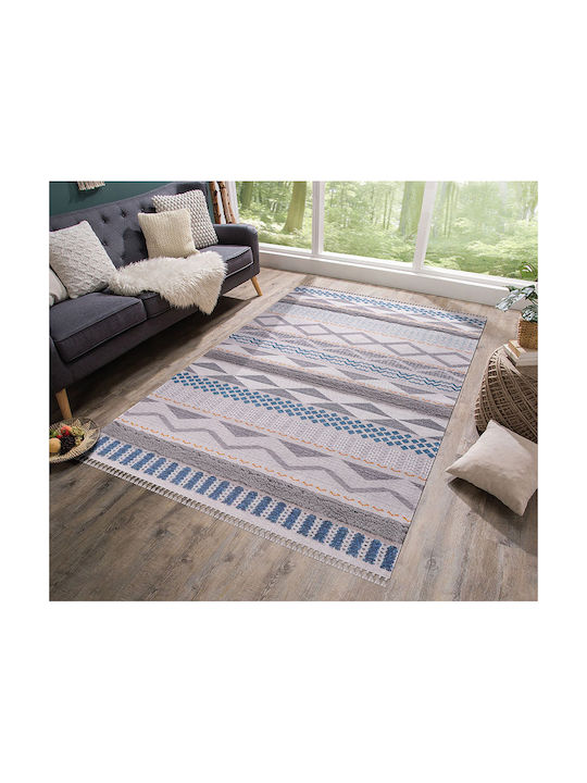 Newplan 4550 Handmade Rug Rectangular with Fringes Gray
