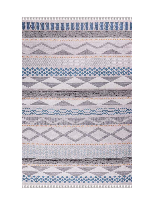 Newplan 4550 Handmade Rug Rectangular with Fringes Gray