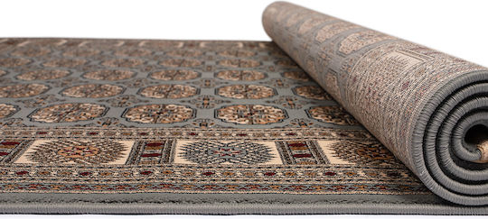 Isfahan 5602A Teppich Rechteckig Synthetisch,Polyester/Cotton/Leather mit Fransen Blue Cream