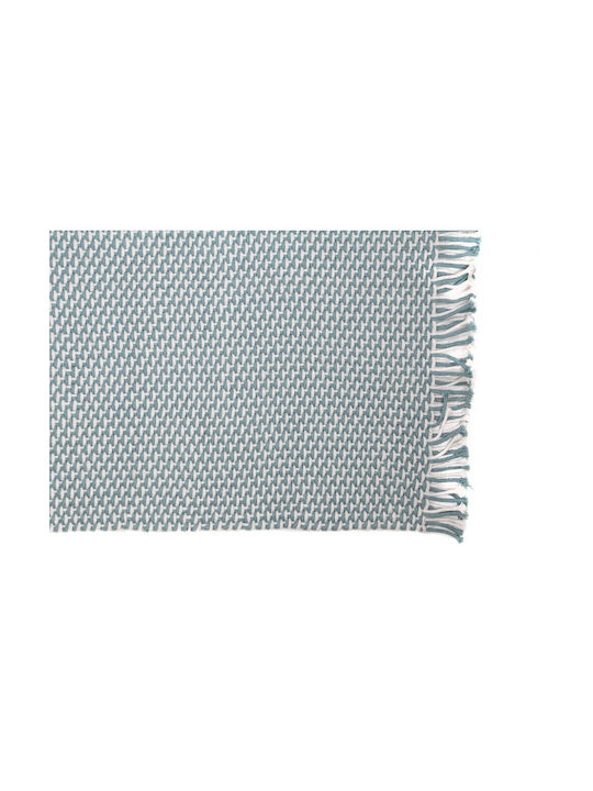 Royal Carpet Duppis OD2 Rug Outdoor Rectangular with Fringes OD2 White Blue