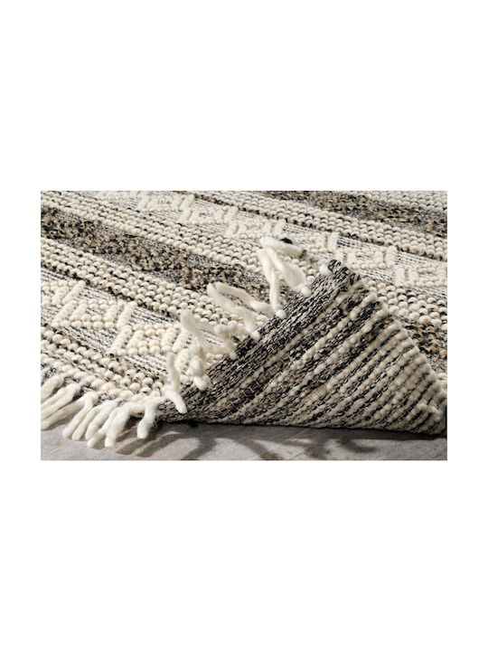 Tzikas Carpets Nomad 55155-060 Ръчно изработено Килим Правоъгълена Вълна с крошки White-Cream