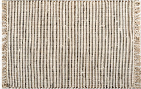 Tzikas Carpets Natura 30160-090 Ръчно изработено Килим Правоъгълена с крошки Ecru