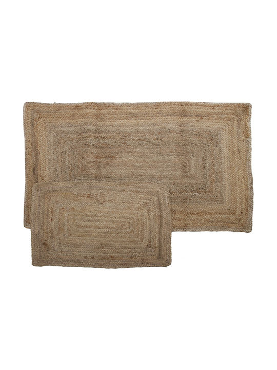Viopros Jenny Teppich Rechteckig Sommer aus Jute Jenny