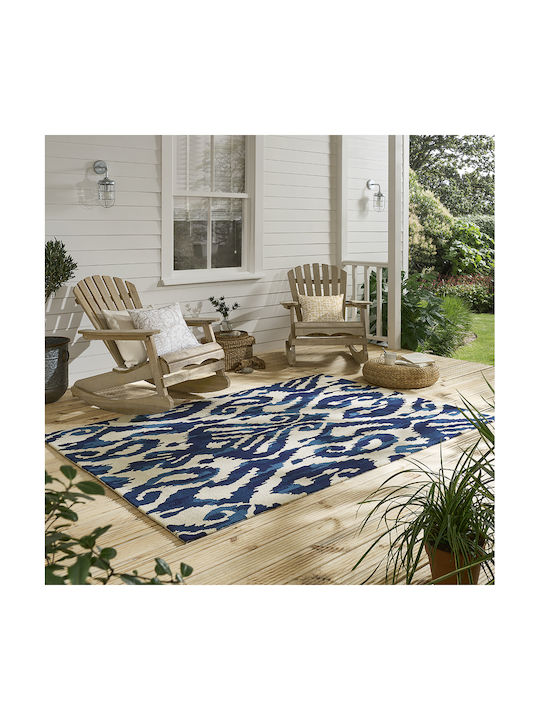 Brink & Campman Kasuri Covor De exterior Rectangular Indigo