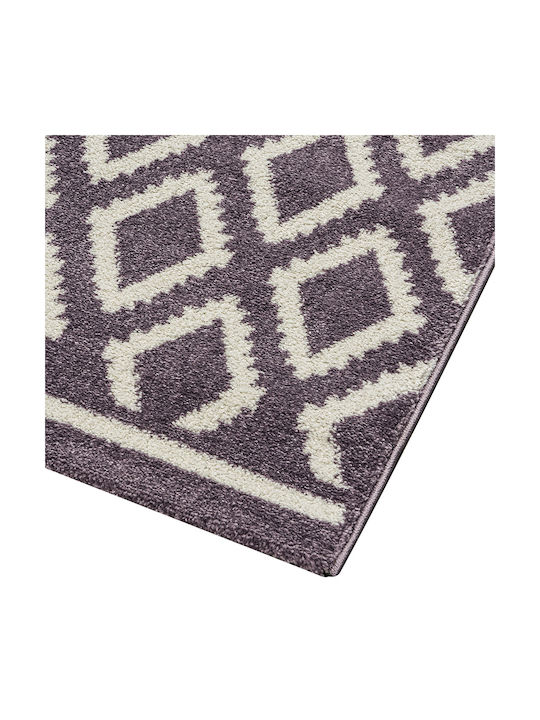 Beauty Home Vibe Art 9578 Rug Rectangular Lila / White