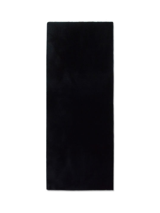 Newplan Puffy Anti-slip Rug Rectangular Furry FC9 Black