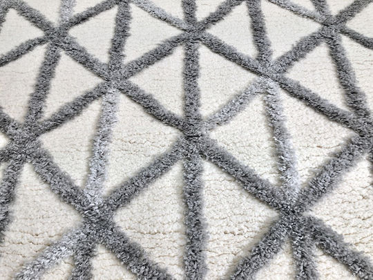 Koulis Carpets Thick 825 με Κρόσια 133x200cm Grey / Cream