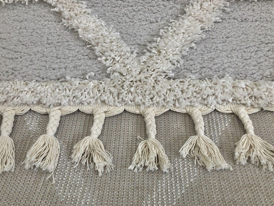 Koulis Carpets Thick 757 με Κρόσια 200x250cm Grey / Cream