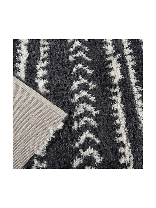 Balsan Flokati Rug Rectangular Shaggy Dark Grey / Beige