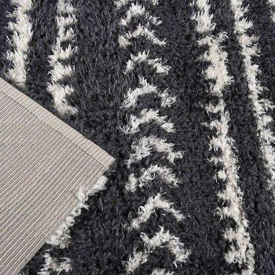 Balsan Flokati Килим Правоъгълена Shaggy Dark Grey / Beige