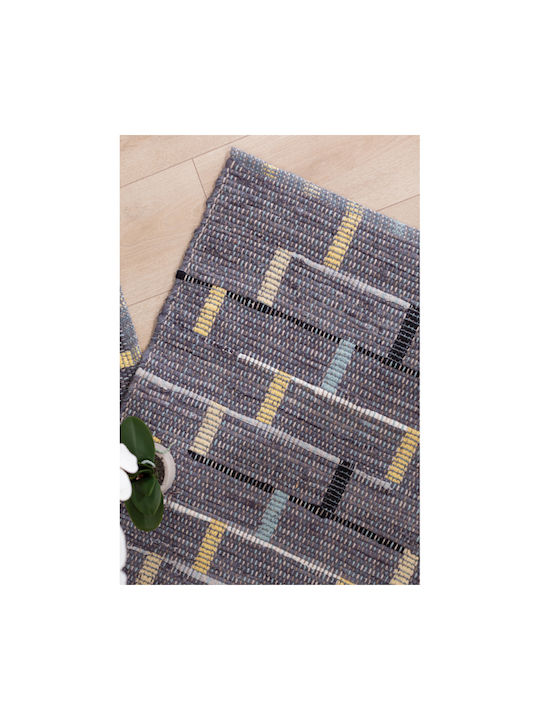 InTheBox Box Rug Rectangular Summer Cotton Blue / Beige