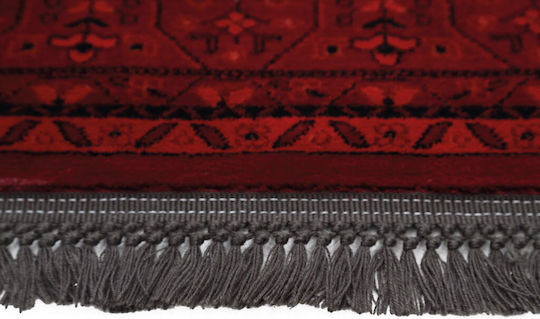 Royal Carpet Afgan 8127G Teppich Rechteckig Synthetisch,Polyester/Cotton/Leather mit Fransen Red