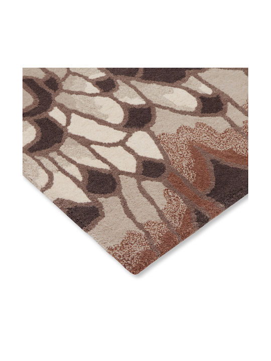 Ted Baker Feathers Ръчно изработено Килим Правоъгълена Вълна 162404 Natural