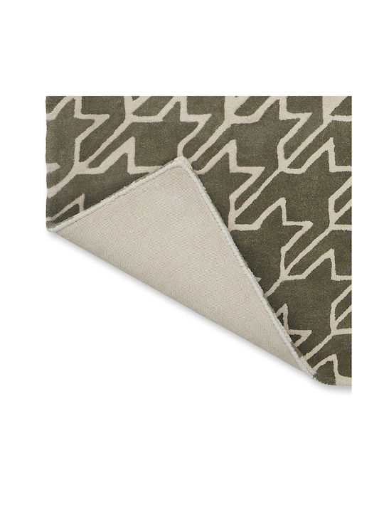 Ted Baker Houndstooth Χειροποίητο Χαλί Ορθογώνιο Μάλλινο 162804 Grey 250x350cm