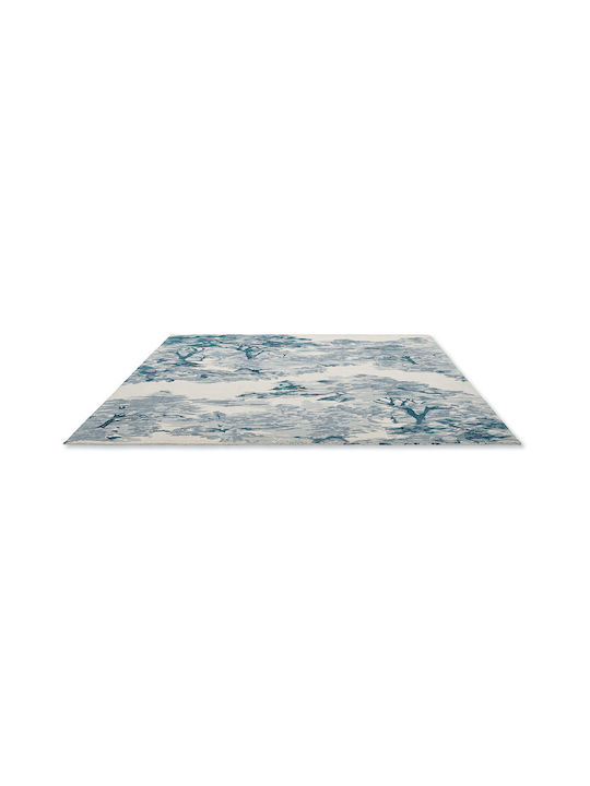 Ted Baker Landscape Toile Lucrat manual Covor Rectangular Bumbac albastru deschis