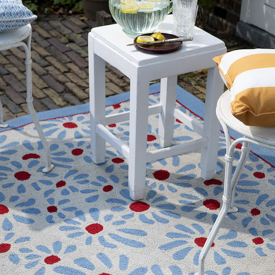 Laura Ashley Thorncliff Daisy Χαλί Εξωτερικού Χώρου Ορθογώνιο Sky Blue 160x230cm