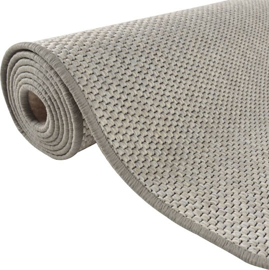 vidaXL Teppich Rechteckig Synthetisch,Polyester/Cotton/Leather Taupe