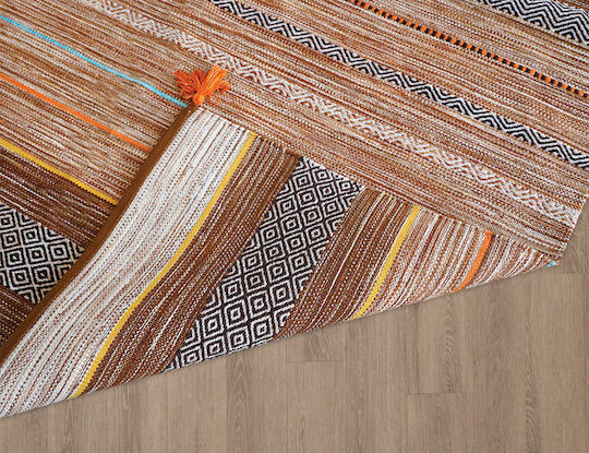Newplan Kilim 6080 Ръчно изработен Противохлъзгащ Бежов