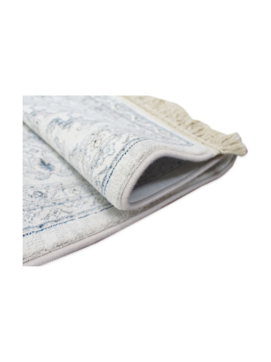 Bekas Carpets Χαλί Ορθογώνιο με Κρόσια Γκρι 160x160cm