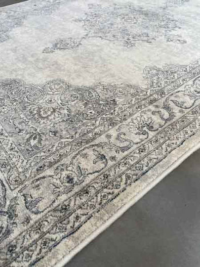 Bekas Carpets Teppich Rechteckig Synthetisch,Polyester/Cotton/Leather mit Fransen Gray
