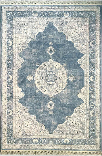 Bekas Carpets Covor Rotund cu franjuri Gri