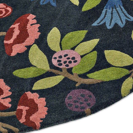 Sanderson Foraging Χαλί Στρογγυλό Indigo Φ200cm