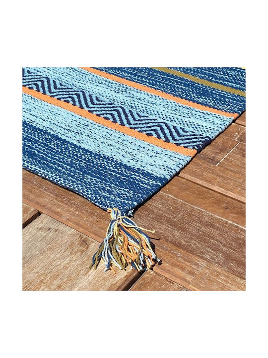 Koulis Carpets Mykonos Χαλί Διάδρομος Καλοκαιρινό Βαμβακερό Πολύχρωμο 70x200cm