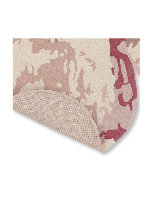 Ted Baker Magnolia Handgefertigt Teppich Rund Wolle Rosa