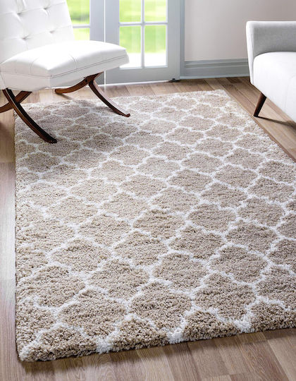 Saray Home Moroccan Χαλί Ορθογώνιο Shaggy Μπεζ 240x300cm