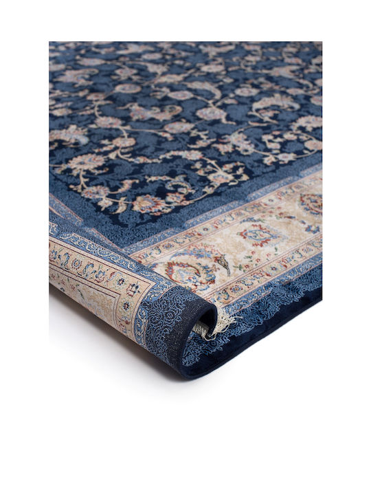 Viokarpet Sarouk Teppich Rechteckig Synthetisch,Polyester/Cotton/Leather Blau