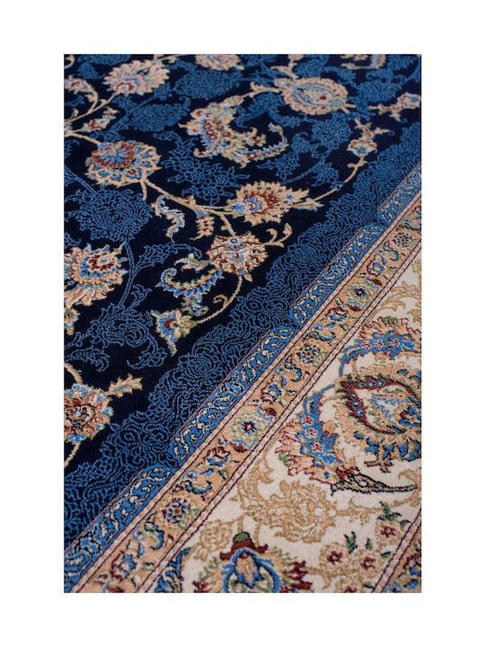 Viokarpet Sarouk Teppich Rechteckig Synthetisch,Polyester/Cotton/Leather Blau