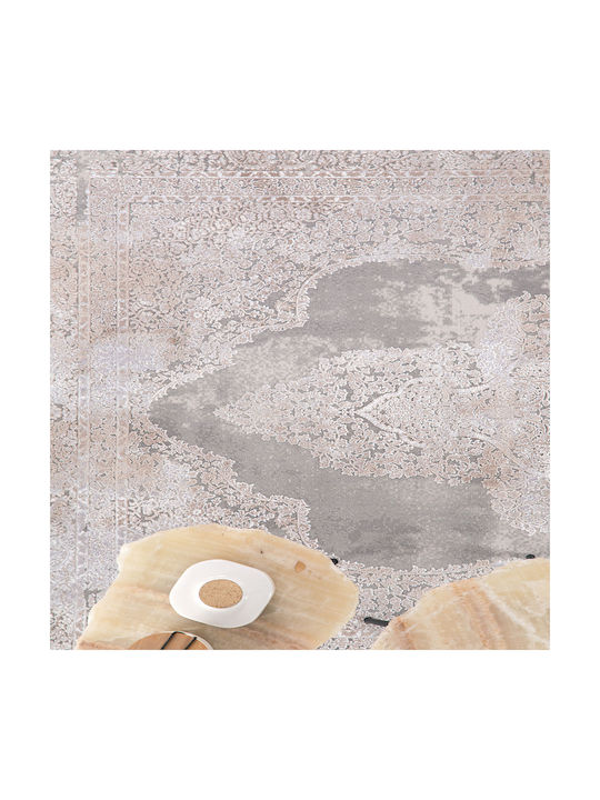 Royal Carpet Silk 5988d Χαλί Ορθογώνιο Μεταξένιο L.Grey D.Beige 100x160cm
