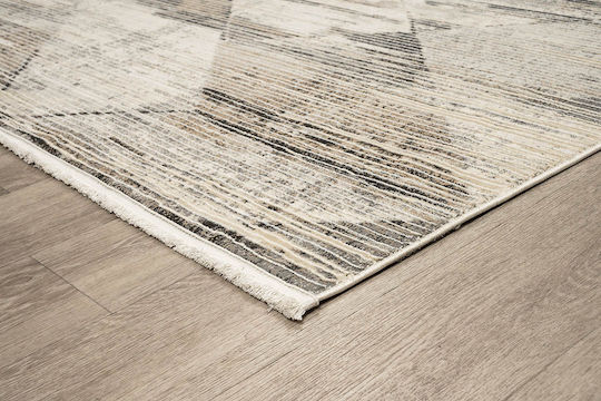 Newplan Bellagio 9790 Teppich Rechteckig Synthetisch,Polyester/Cotton/Leather mit Fransen Beige