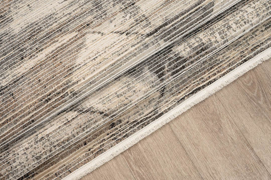 Newplan Bellagio 9790 Teppich Rechteckig Synthetisch,Polyester/Cotton/Leather mit Fransen Beige