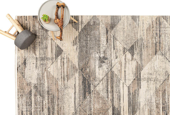 Newplan Bellagio 9790 Teppich Rechteckig Synthetisch,Polyester/Cotton/Leather mit Fransen Beige