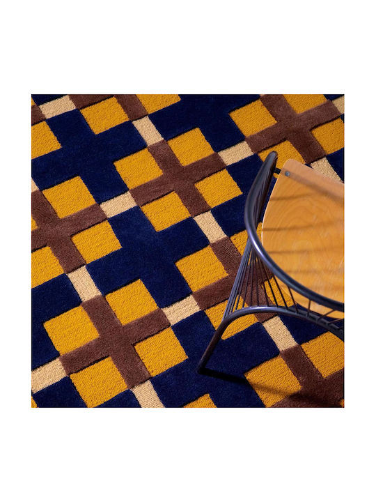 Brink & Campman Decor Milano Covor Rectangular Din lână Golden Ochre Blue