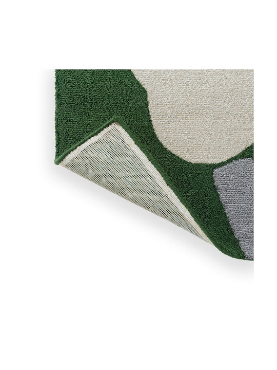 Marimekko Unikko 60th Anniversary 433007 Handgefertigt Teppich Außenbereich Rechteckig Synthetisch,Polyester/Cotton/Leather Green