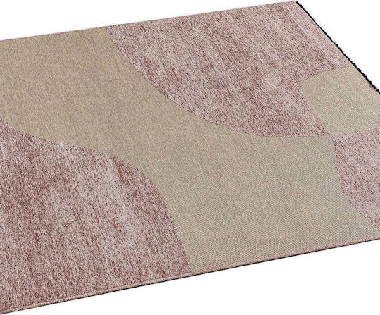 Madi Brook Teppich Rechteckig Synthetisch,Polyester/Cotton/Leather Beige Pink