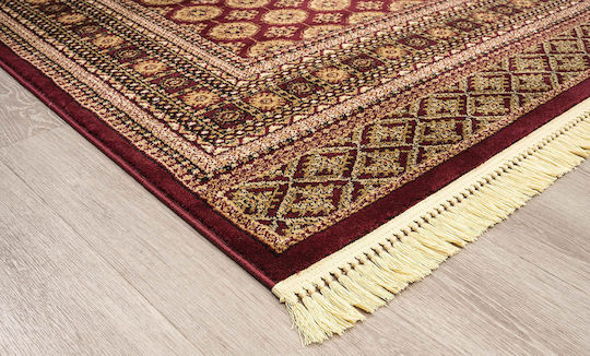 Newplan Persia 7838 Teppich Rechteckig Synthetisch,Polyester/Cotton/Leather mit Fransen Burgundy