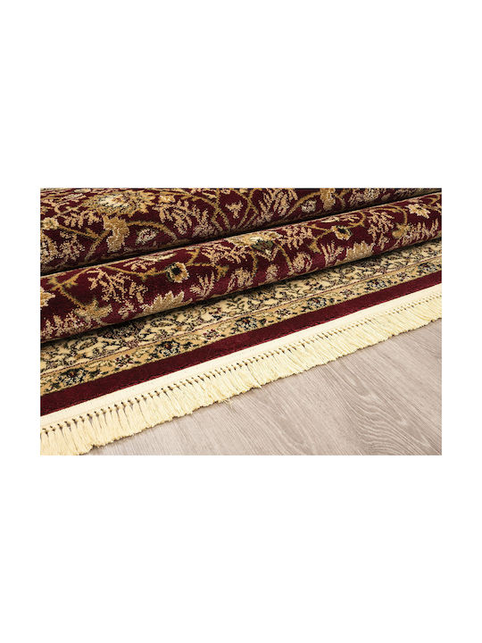 Newplan Persia 1533 Teppich Rechteckig Synthetisch,Polyester/Cotton/Leather mit Fransen Burgundy