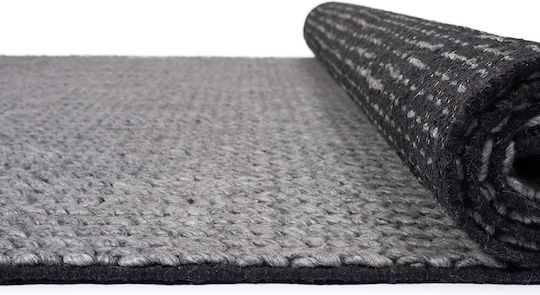 Naf Naf Siba Clanton Χειροποίητο Χαλί Ορθογώνιο Dark Grey 170x240cm