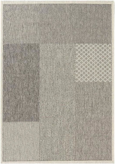 Newplan Χαλί Ορθογώνιο Καλοκαιρινό Ψάθινο Grey-ecru 160x230cm