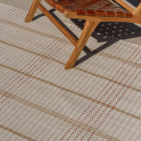 Brink & Campman Zona Stitch Handgefertigt Teppich Außenbereich Rechteckig Synthetisch,Polyester/Cotton/Leather Terra