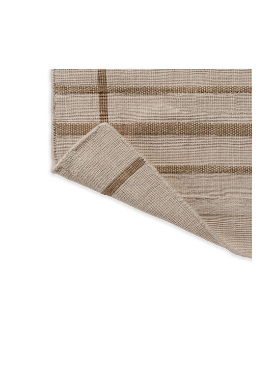 Brink & Campman Zona Line Handmade Rug Outdoor Rectangular Sesame