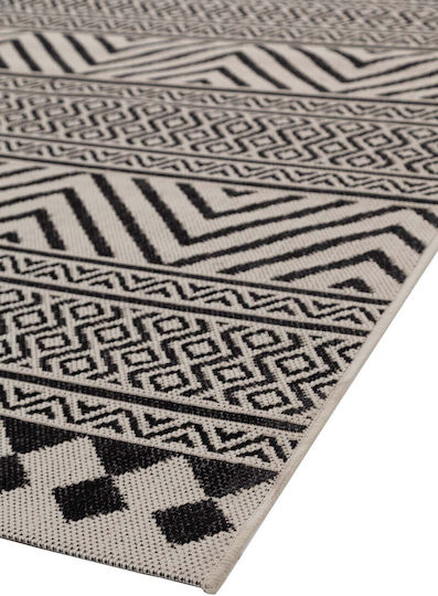 Royal Carpet Flox Χαλί Ορθογώνιο Καλοκαιρινό Ψάθινο Black 7525w 200x285cm
