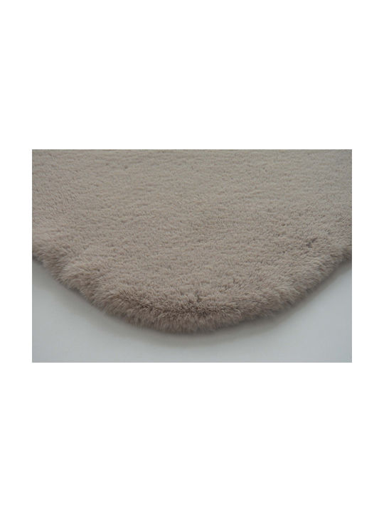 Newplan Puffy Fc5 Anti-slip Rug Rectangular Furry Brown