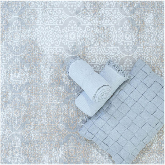 Ezzo Venice 9118acd Teppich Rechteckig Synthetisch,Polyester/Cotton/Leather Cream