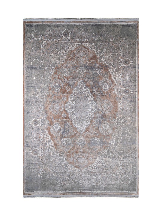 Klonaras Luxurious Silk 5991 Χαλί Ορθογώνιο Μεταξένιο Grey Beige 200x290cm