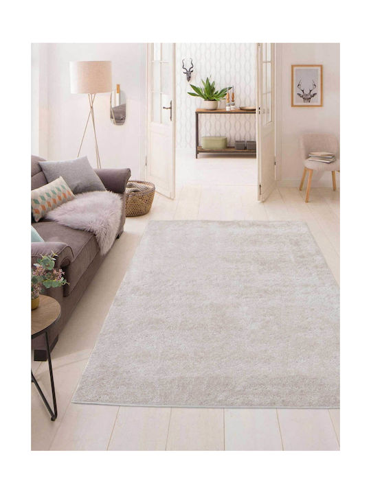 Madi Fuzzio Teppich Rechteckig Zottelig Synthetisch,Polyester/Cotton/Leather L. Beige